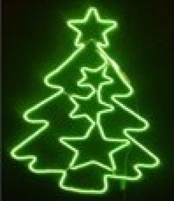 OZDOBA VO-NEON LED CHRISTMAS TREE (STROMČEK) 87X58CM !!!MALÝ!!!